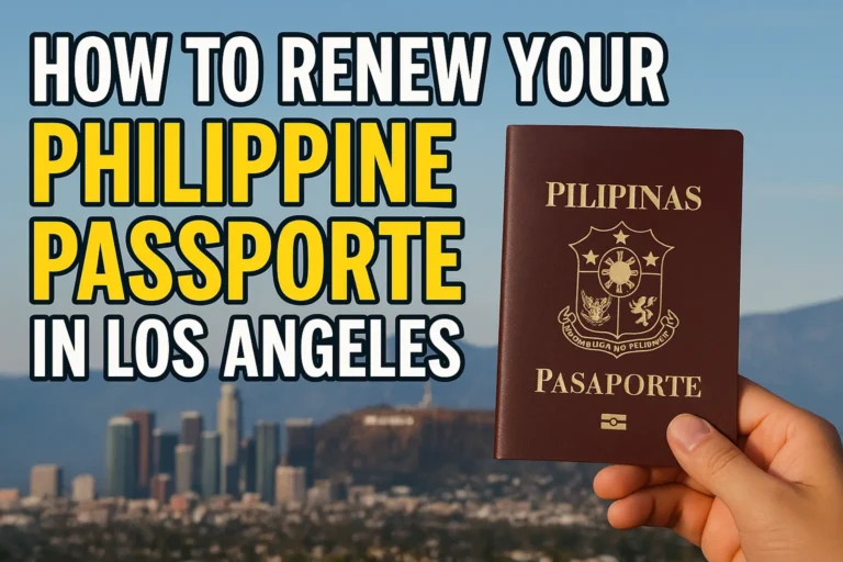 How to Renew Your Philippine Passport in Los Angeles